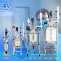 Reactor de flujo de tapón de condensador de reflujo de vidrio de borosilicato 50L